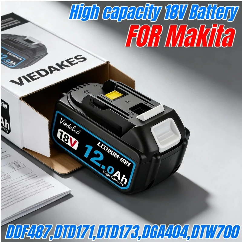 long lasting 12.0Ah for Makta 18v battery DTD173 DGA404 DAS180 DGA504 DTD171 DJV182Z DTW300 power tools for makita 18v werkzeug
long lasting 12.0Ah for Makta 18v battery DTD173 DGA404 DAS180 DGA504 DTD171 DJV182Z DTW300 power tools for makita 18v werkzeug