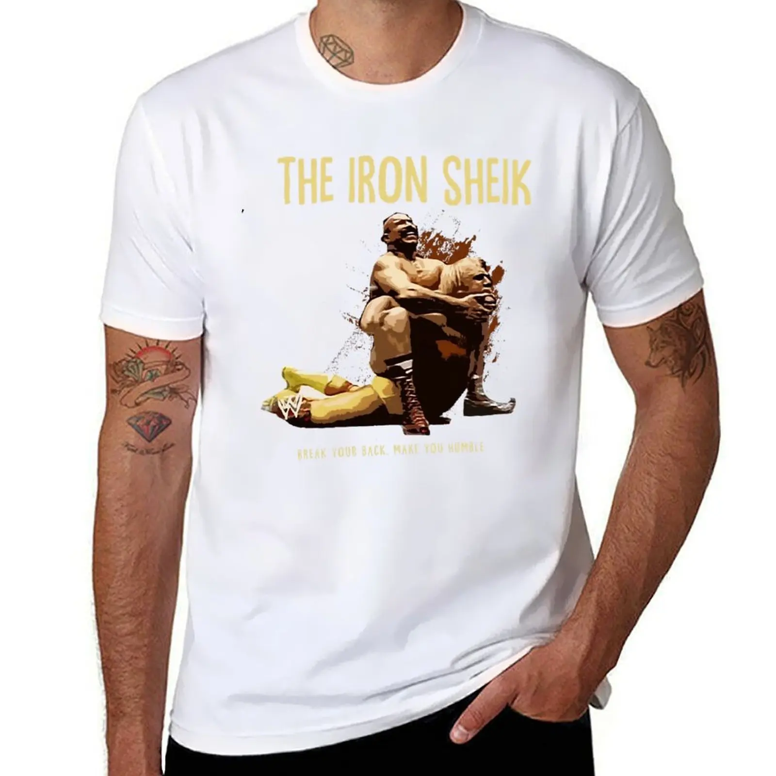 Iron Sheik Fight T-Shirt Festival Casual Short Sleeve
Iron Sheik Fight T-Shirt Festival Casual Short Sleeve