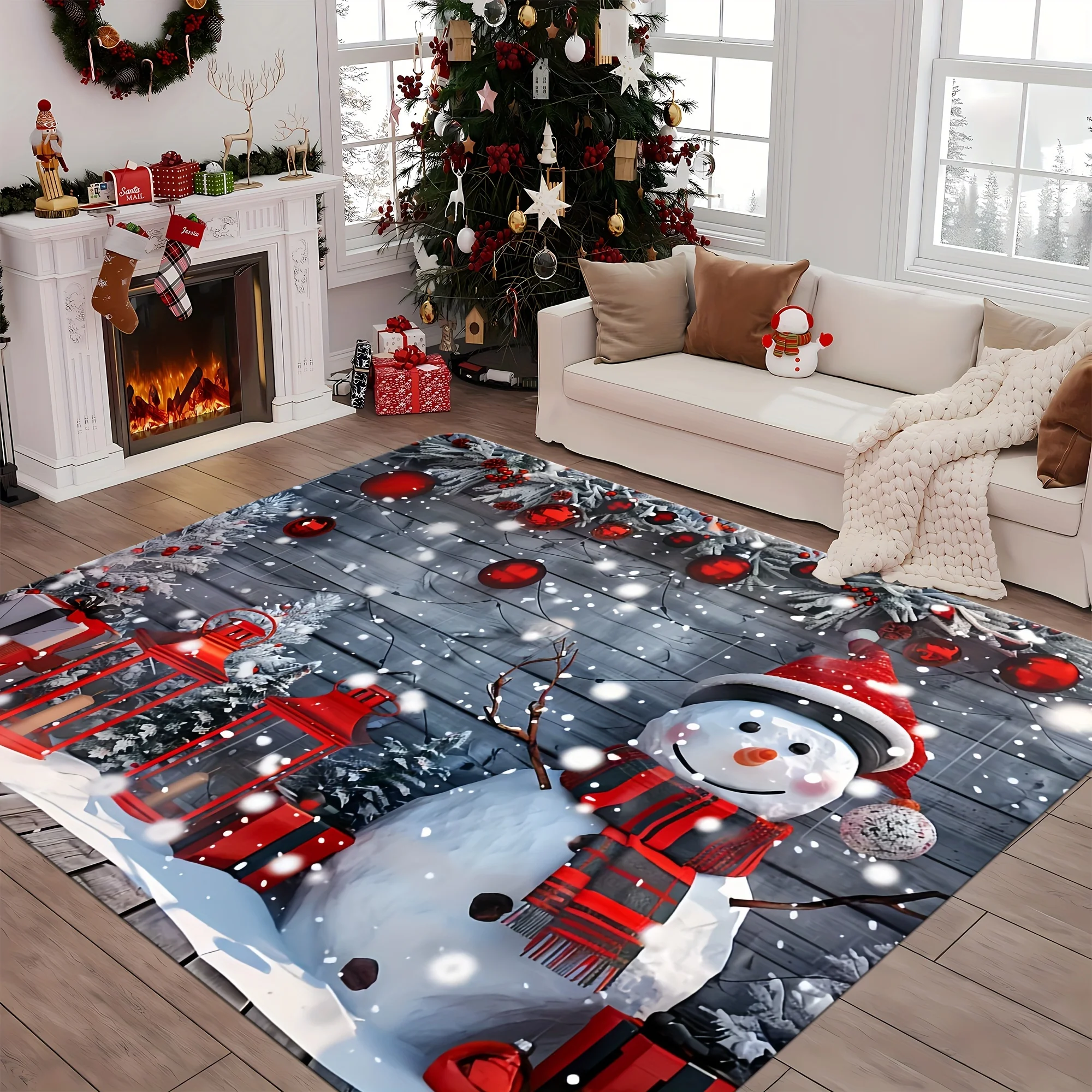 Рождественский подарочный декор, Снеговик, коврик для гостиной, спальни, коврик для прихожей, обеденный зал, декор комнаты
Рождественский подарочный декор, Снеговик, коврик для гостиной, спальни, коврик для прихожей, обеденный зал, декор комнаты