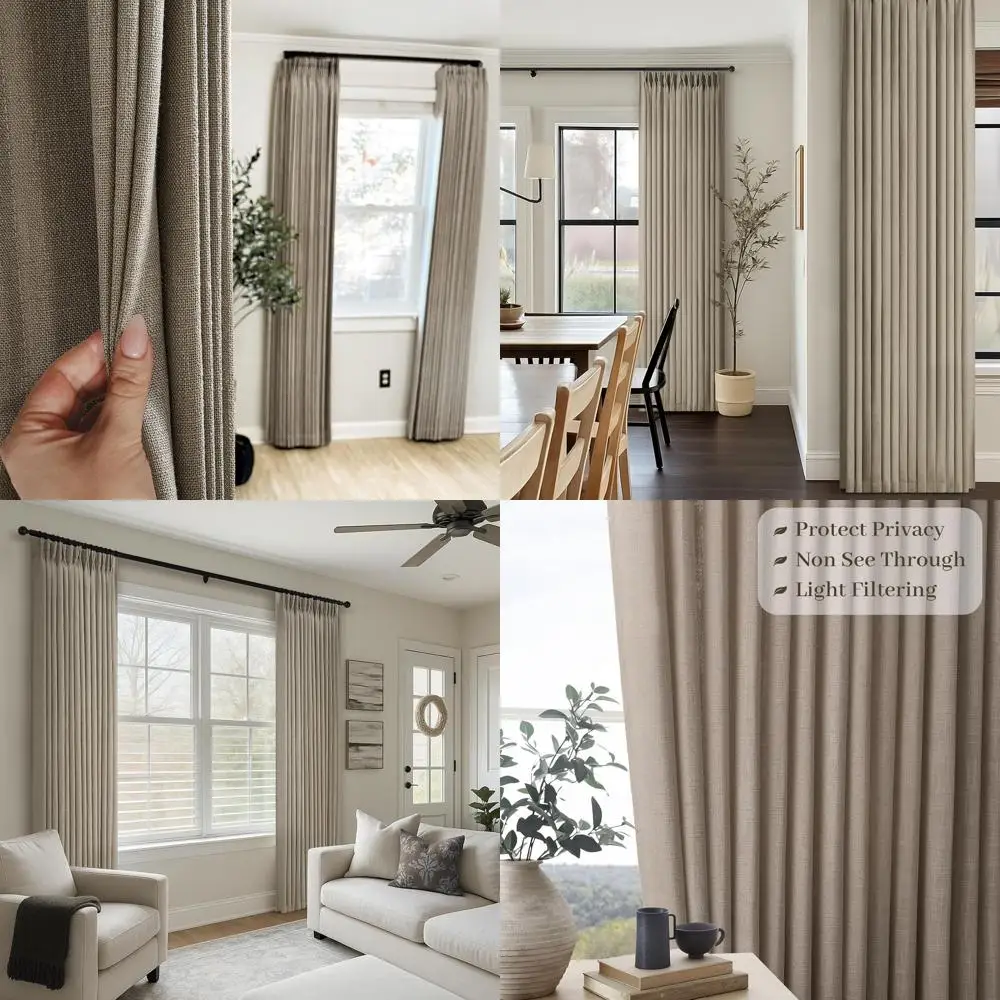 Деревенские темно-серые плиссированные льняные шторы, 2 панели, полупрозрачные, светофильтрация, 90 для гостиной
Деревенские темно-серые плиссированные льняные шторы, 2 панели, полупрозрачные, светофильтрация, 90 для гостиной