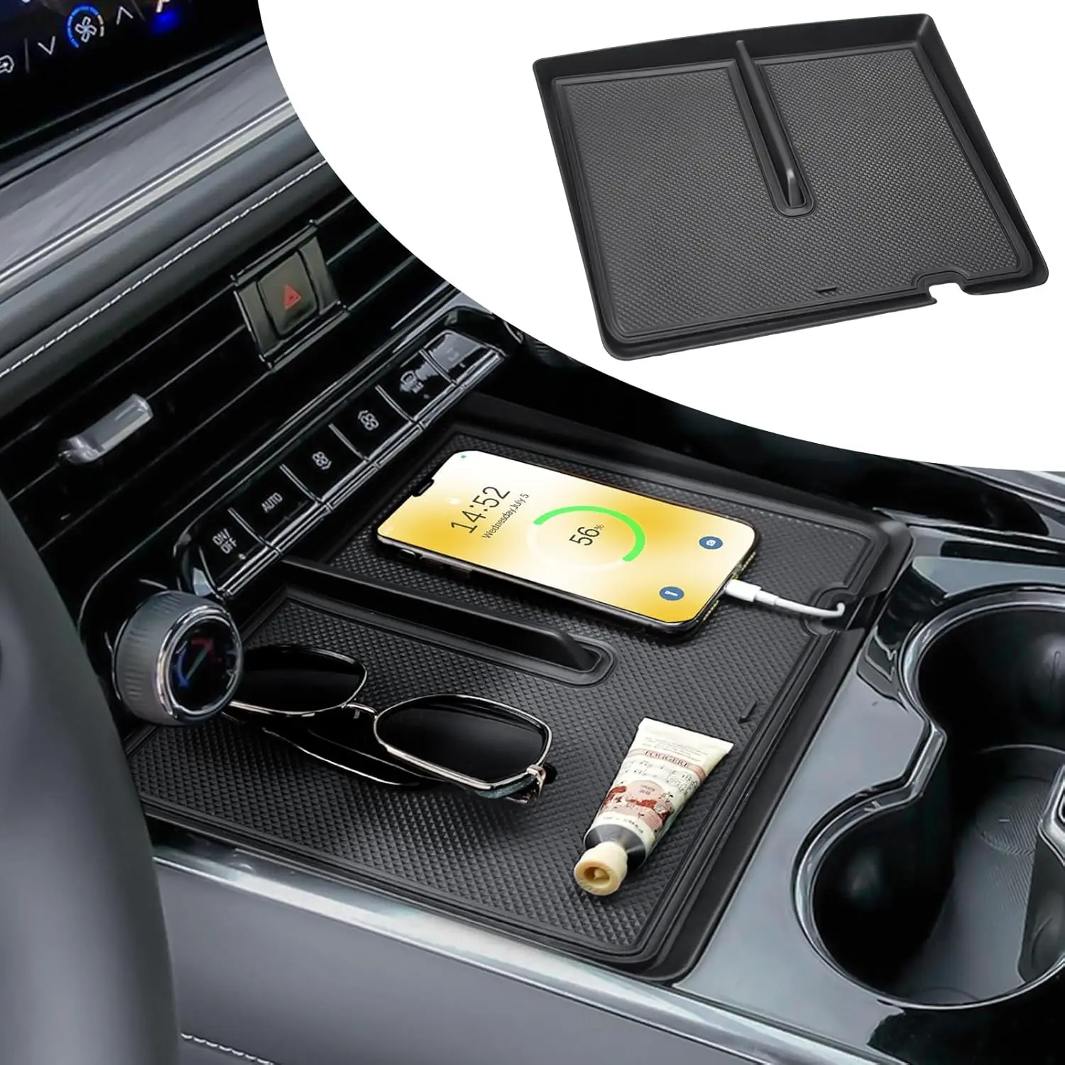 TACOBRO Front Center Console Organizer For Chevy 2025 Suburban & 2025 Tahoe Accessories Front Console Storage Tray Compartment
TACOBRO Front Center Console Organizer For Chevy 2025 Suburban & 2025 Tahoe Accessories Front Console Storage Tray Compartment