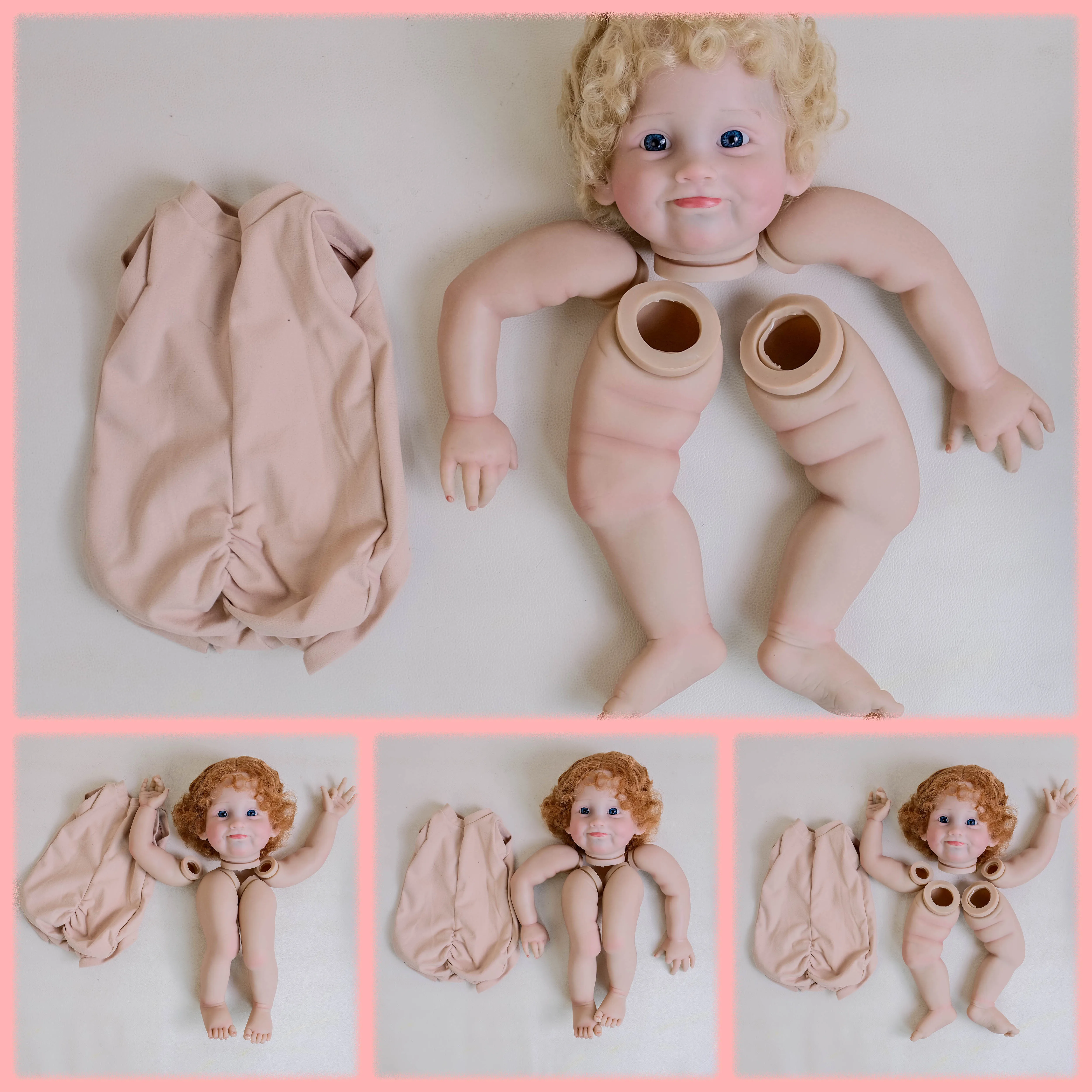 24inch Milicent Reborn Doll Kit Multiple Layers Painting Lifelike Unassembled Doll Parts with Visible Veins Hand Rooted Hair
24inch Milicent Reborn Doll Kit Multiple Layers Painting Lifelike Unassembled Doll Parts with Visible Veins Hand Rooted Hair