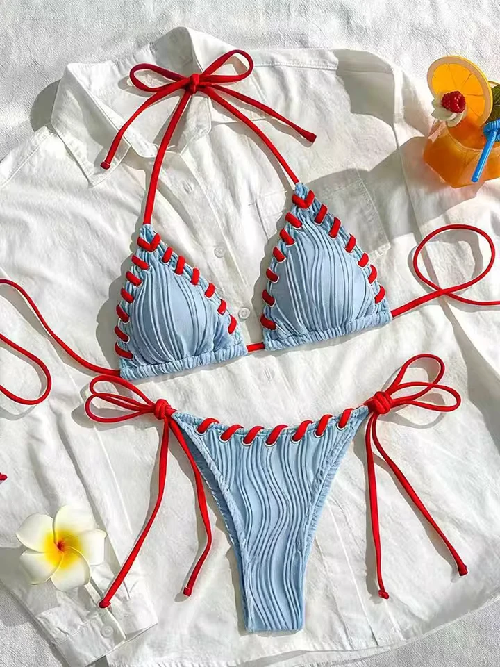 Vzvn Sexy Solid Lace Up Beach Bikinis Set Women Split Swimsuit Vacation Bikini 2026 New All Season Backless Bikinis 2 Piece Set
Vzvn Sexy Solid Lace Up Beach Bikinis Set Women Split Swimsuit Vacation Bikini 2026 New All Season Backless Bikinis 2 Piece Set