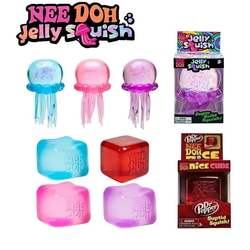 Nee Doh Jellyfish & Cube blind box Squish Toy, Soft Jelly Squeeze Stress Relief Fidget Toy, Sensory for Kids & Adults
Nee Doh Jellyfish & Cube blind box Squish Toy, Soft Jelly Squeeze Stress Relief Fidget Toy, Sensory for Kids & Adults