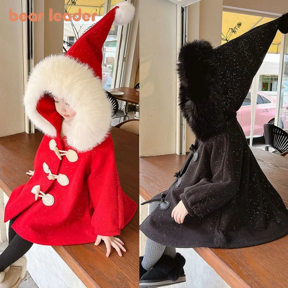Bear Leader Christmas and New Year Girls' Coat Red Plush Pointed Hat Warm Coat Top 2025 Winter Clothing New Children's Clothing
Bear Leader Christmas and New Year Girls' Coat Red Plush Pointed Hat Warm Coat Top 2025 Winter Clothing New Children's Clothing