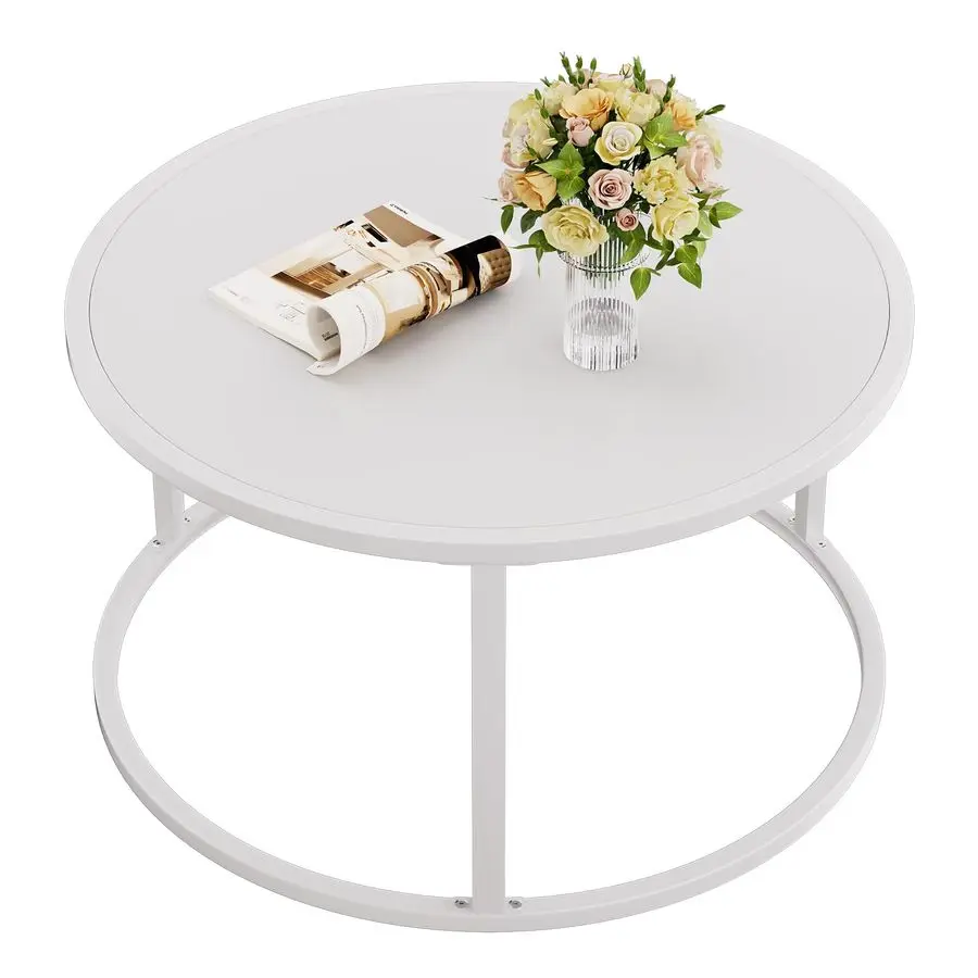 Small Round Coffee Table, White Coffee Tables for Living Room, Modern Center Table for Small Space Home Office Gardern, 27.6 27.
Small Round Coffee Table, White Coffee Tables for Living Room, Modern Center Table for Small Space Home Office Gardern, 27.6 27.