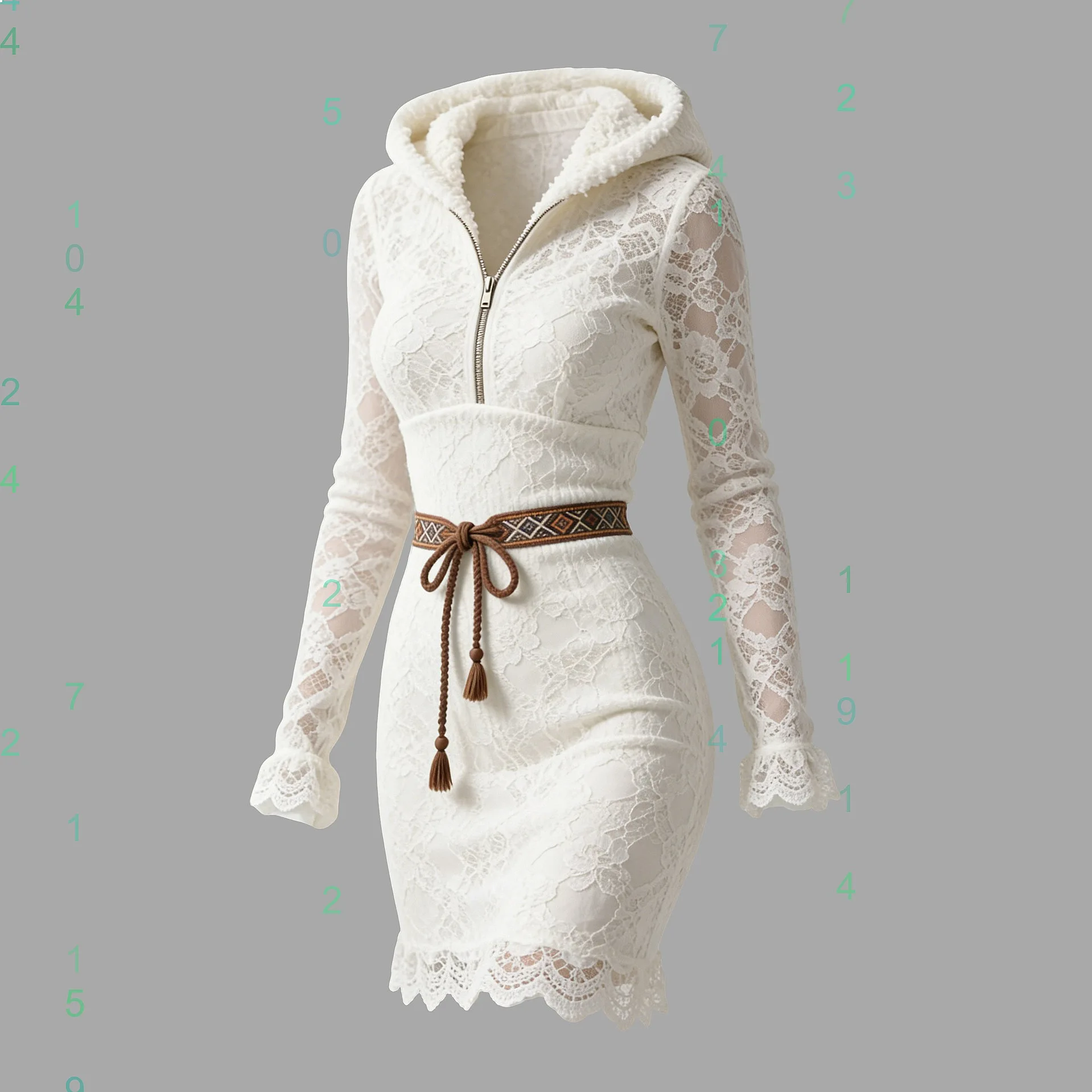 Women's Lace Hooded Bodycon Dress with Half Zipper, Spring Summer Casual Fitted Dresses, Jumpsuit Playsuit
Women's Lace Hooded Bodycon Dress with Half Zipper, Spring Summer Casual Fitted Dresses, Jumpsuit Playsuit