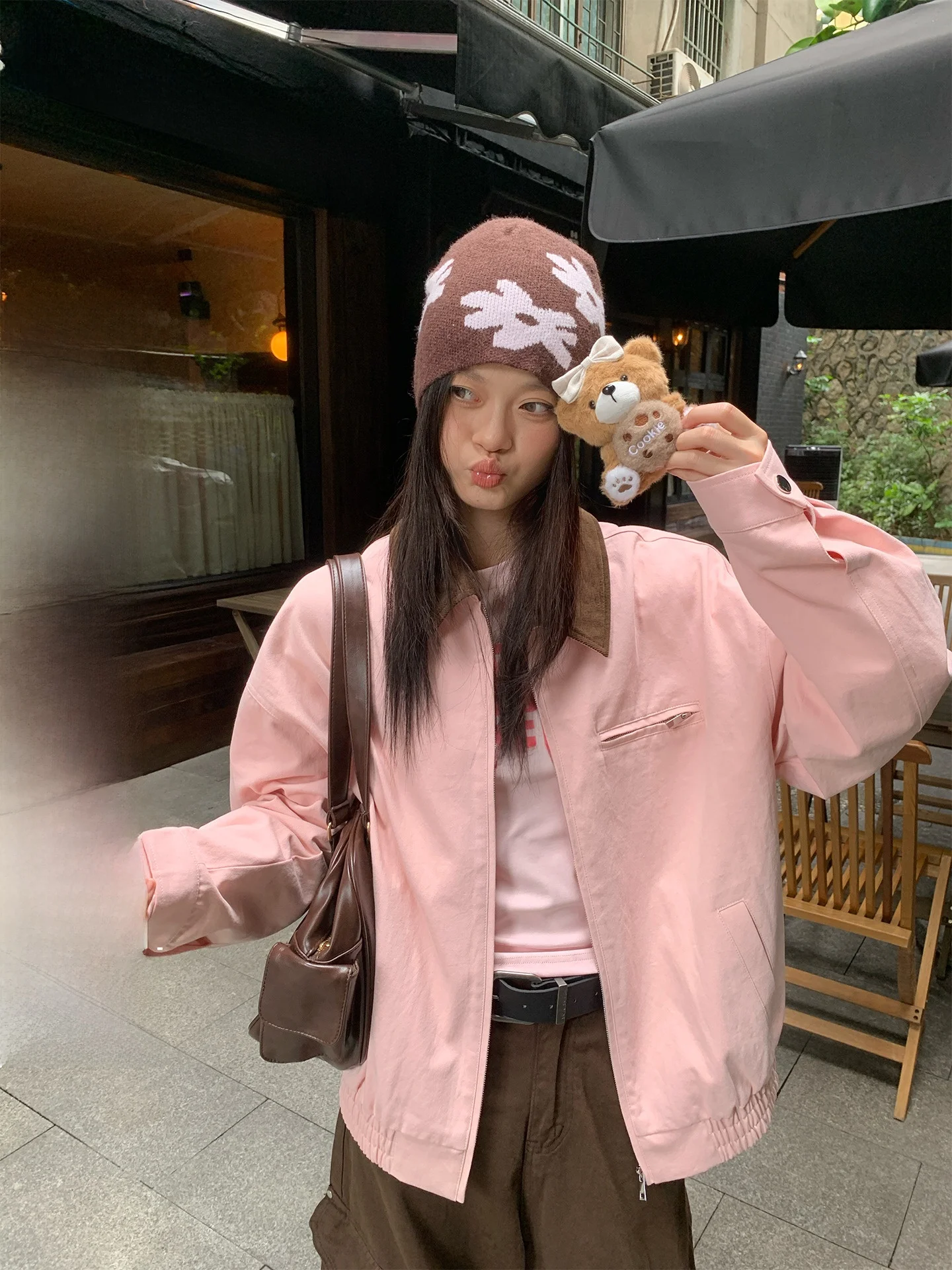 Song Zhengen Casual Sle Loose Fit ort Coat Women's Open Cardigan irt Turn-down Collar Autumn New Faion Outerwear
Song Zhengen Casual Sle Loose Fit ort Coat Women's Open Cardigan irt Turn-down Collar Autumn New Faion Outerwear