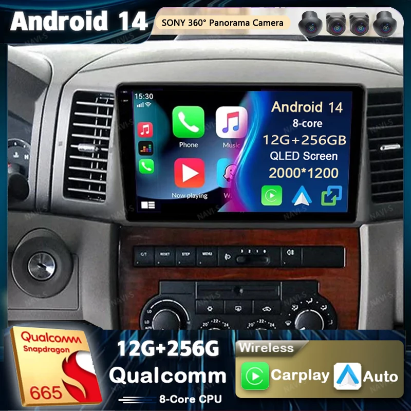 Android 14 для Jeep Grand cherokee 2004 2005 2006 2007 Автомобильный радиоприемник GPS Мультимедийный плеер DSP Carplay + Автоматический 8-ядерный Android Стерео
Android 14 для Jeep Grand cherokee 2004 2005 2006 2007 Автомобильный радиоприемник GPS Мультимедийный плеер DSP Carplay + Автоматический 8-ядерный Android Стерео