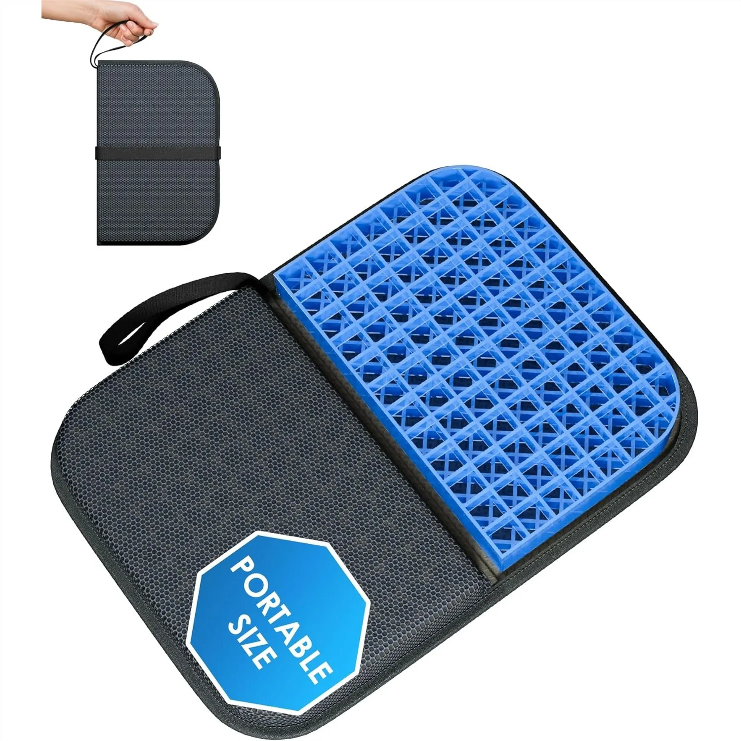 Gel Seat Cushion for Long Sitting, Thick & Foldable, 14.5x10.5 Inch Chair Pad for Office Car Wheelchair
Gel Seat Cushion for Long Sitting, Thick & Foldable, 14.5x10.5 Inch Chair Pad for Office Car Wheelchair