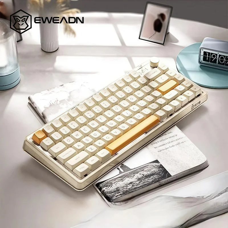 EWEADN V82PRO Беспроводная трехрежимная механическая клавиатура с прокладкой, RGB-подсветка, многосистемный игровой офисный ПК с возможностью горячей замены, Mac
EWEADN V82PRO Беспроводная трехрежимная механическая клавиатура с прокладкой, RGB-подсветка, многосистемный игровой офисный ПК с возможностью горячей замены, Mac