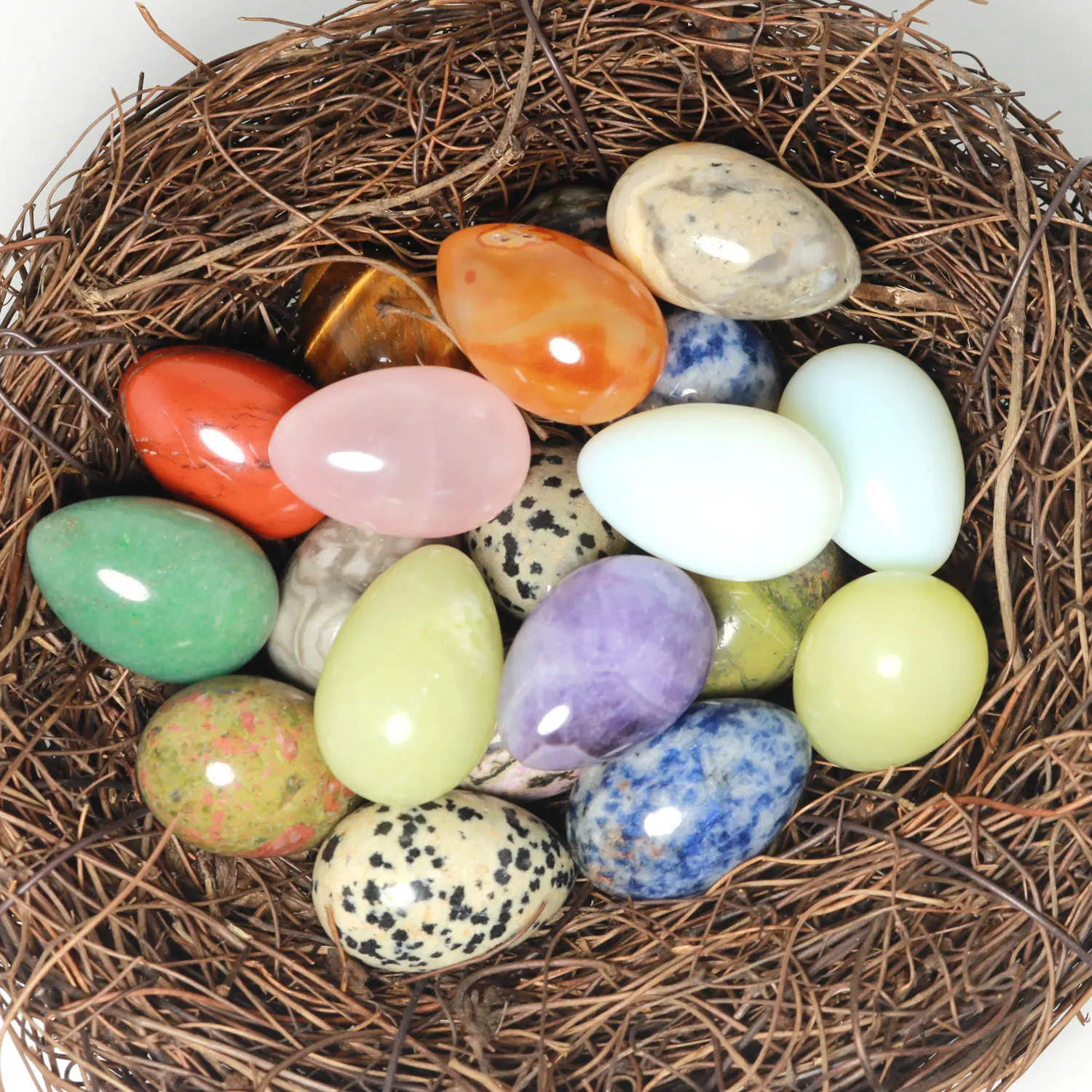12pcs Natural Crystal Lucky Egg Handmade Ornament Wealth Abundance Manifestation Stone Home Office Desk Decor Christmas Gift
12pcs Natural Crystal Lucky Egg Handmade Ornament Wealth Abundance Manifestation Stone Home Office Desk Decor Christmas Gift