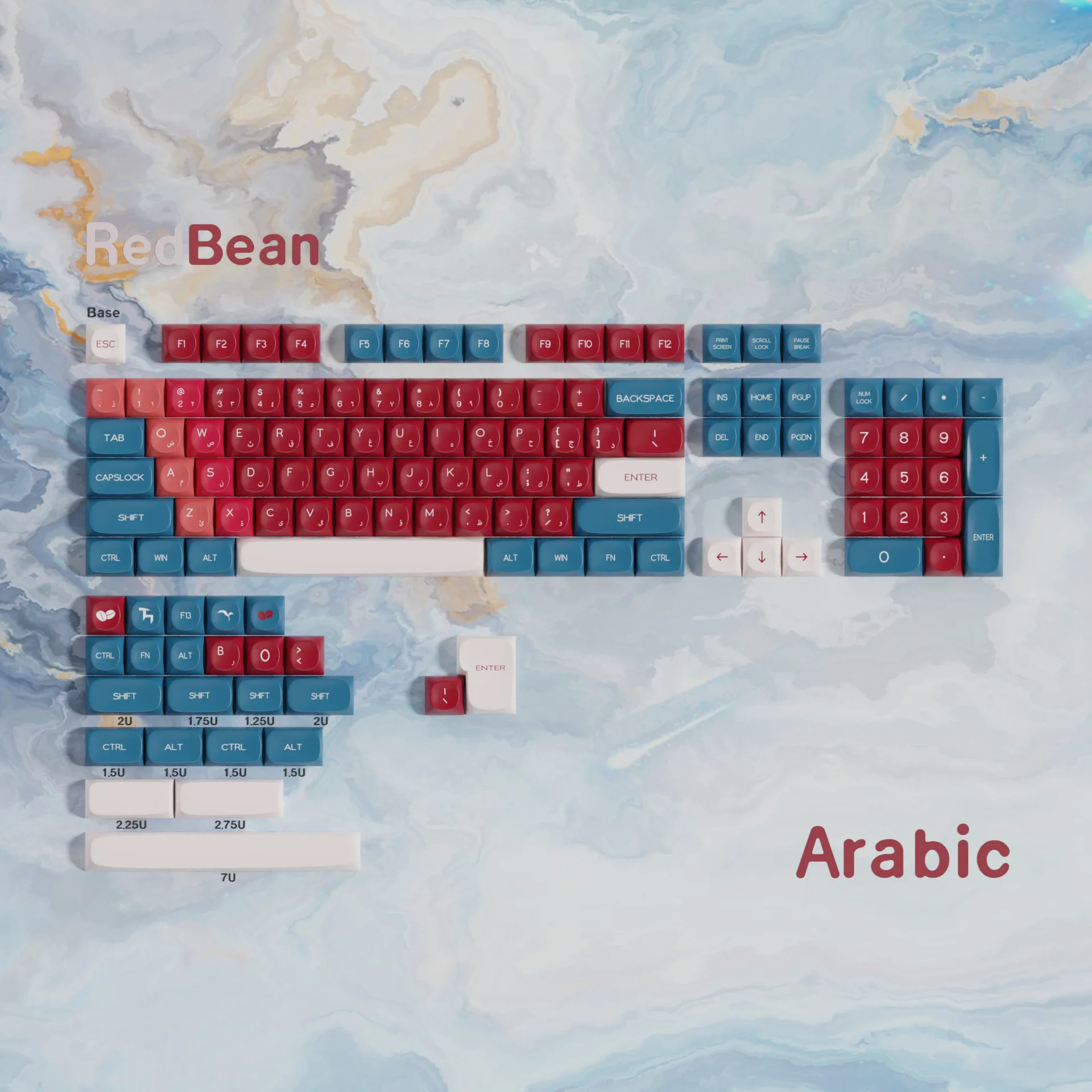 MOA Red Bean PBT Sublimation Keycap Arabic Korean German French Spanish Brazilian Russian Small Language 7u
MOA Red Bean PBT Sublimation Keycap Arabic Korean German French Spanish Brazilian Russian Small Language 7u
