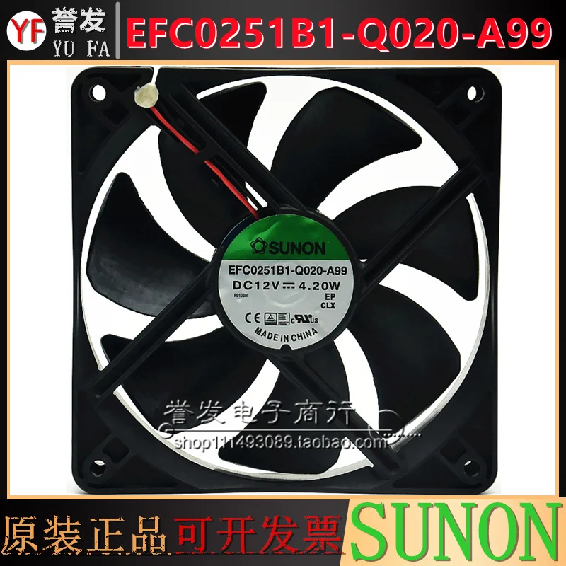 NEW ORIGINAL EFC0251B1-Q020-A99 12V 4.2W 12025 120x120x25mm COOLING FAN RADIATOR
NEW ORIGINAL EFC0251B1-Q020-A99 12V 4.2W 12025 120x120x25mm COOLING FAN RADIATOR