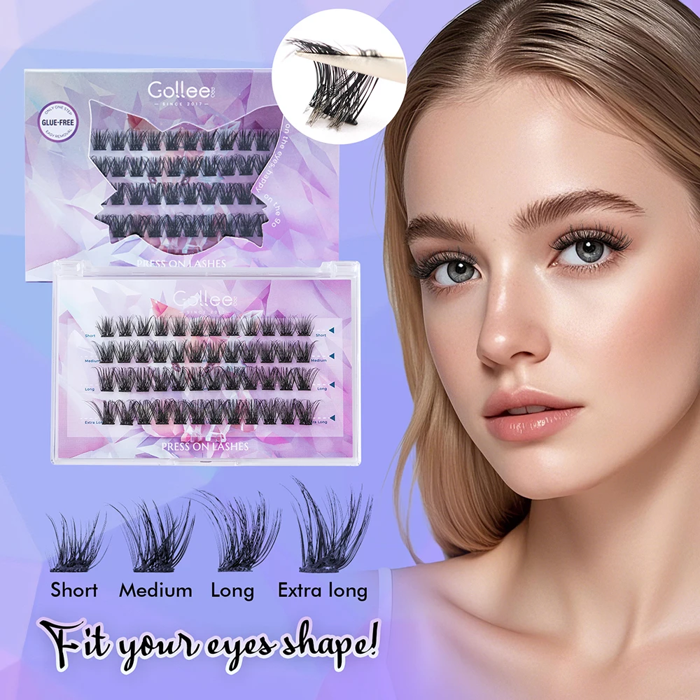 Накладные ресницы Gollee без клея, самоклеящиеся, D-изгиб, натуральные, многоразовые, 10-16 мм, для увеличения объема ресниц, для макияжа глаз
Накладные ресницы Gollee без клея, самоклеящиеся, D-изгиб, натуральные, многоразовые, 10-16 мм, для увеличения объема ресниц, для макияжа глаз