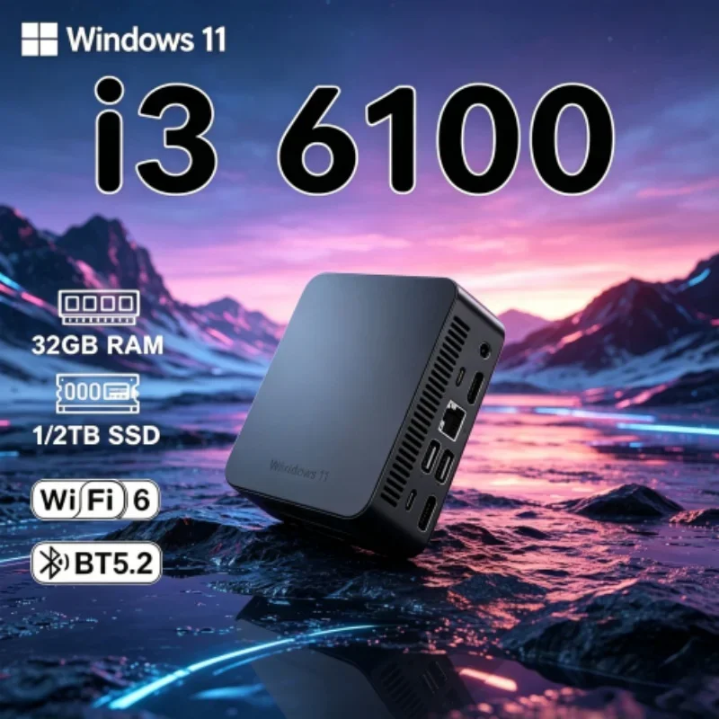 Nebulous 2026 Vitreous MINI PC Windows 11 Pro Core I3 6100 RAM 1TB SSD WIFI 6 BT5.2 4K HD Palatial Leisure Gaming Office Study
Nebulous 2026 Vitreous MINI PC Windows 11 Pro Core I3 6100 RAM 1TB SSD WIFI 6 BT5.2 4K HD Palatial Leisure Gaming Office Study