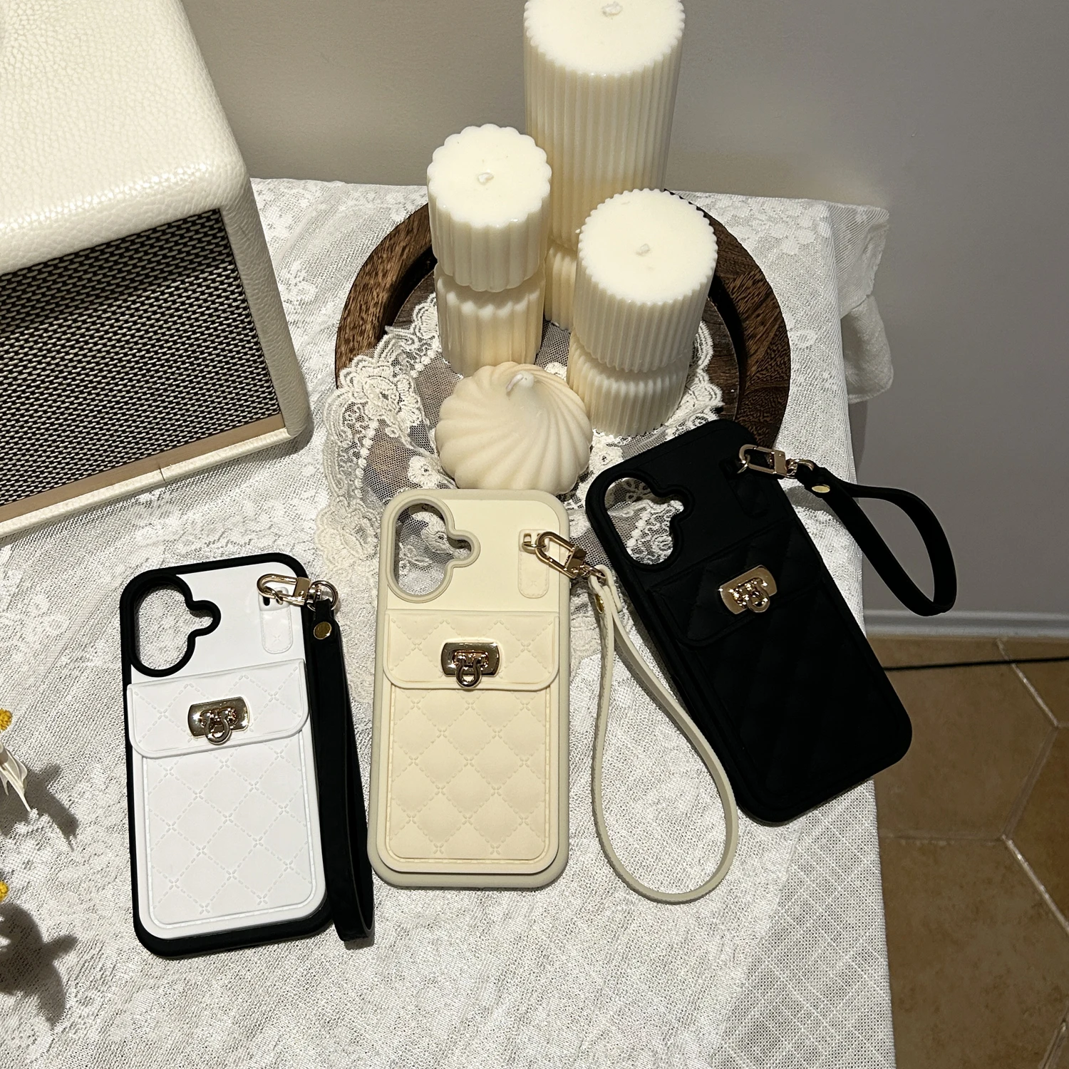 Luxury Quilted Silicone Wallet Phone Case For iPhone 16 16Plus 17 17 Pro Max Card Holder Wrist Strap Shockproof Soft Back Cover
Luxury Quilted Silicone Wallet Phone Case For iPhone 16 16Plus 17 17 Pro Max Card Holder Wrist Strap Shockproof Soft Back Cover