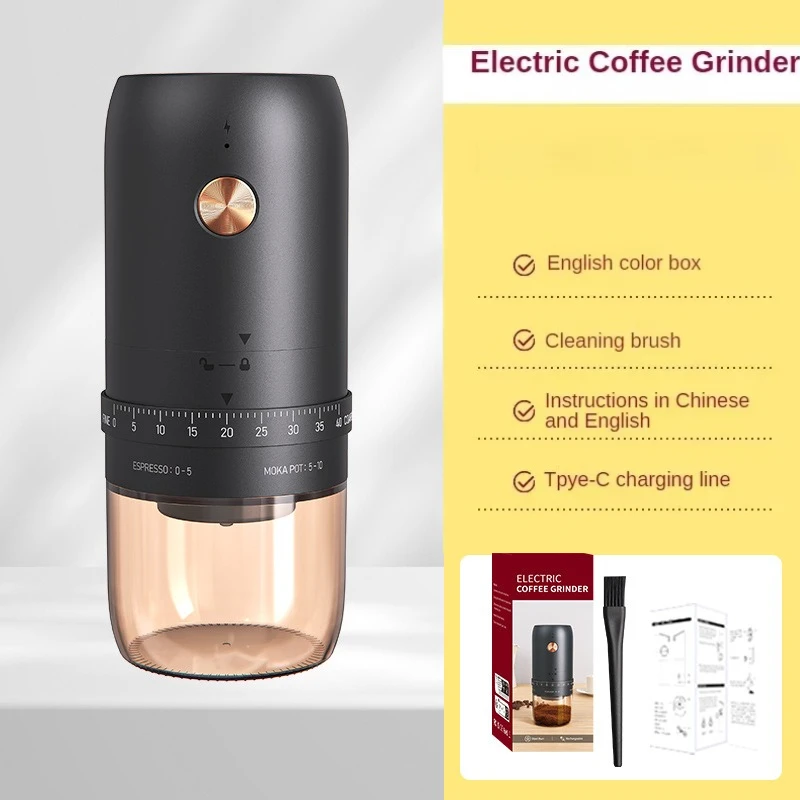 25Gears USB Charge Electric Burr Coffee Grinder 1800mAh Electric Rechargeable Coffee Grinding Blenders Coffee Beans Mill Grinder
25Gears USB Charge Electric Burr Coffee Grinder 1800mAh Electric Rechargeable Coffee Grinding Blenders Coffee Beans Mill Grinder