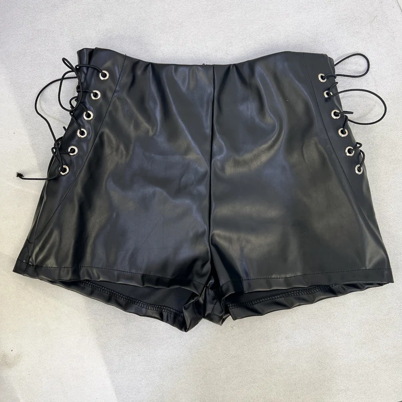 New 2025 Spring/Summer Black High Waist Elastic Shorts Women's Tight Casual Pants Imitation Leather Pants
New 2025 Spring/Summer Black High Waist Elastic Shorts Women's Tight Casual Pants Imitation Leather Pants