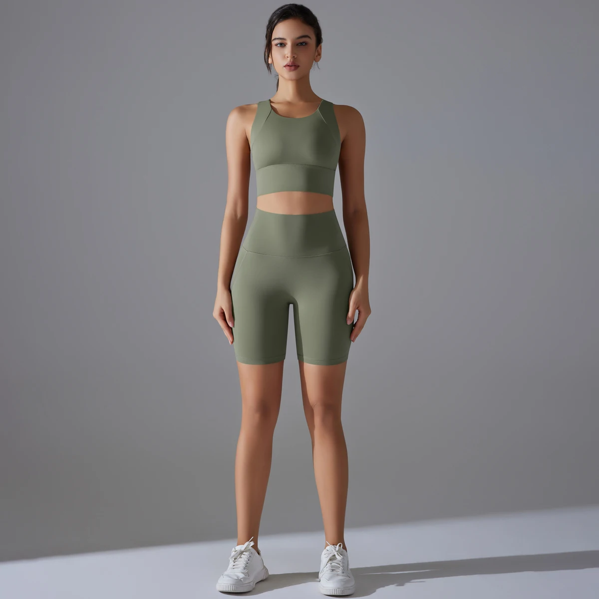 Sexy Backless Shockproof Yoga Vest Fitness Shorts Set High Waist Hip Push Up Peach Buttocks Leggings Summer Workout Yoga Set
Sexy Backless Shockproof Yoga Vest Fitness Shorts Set High Waist Hip Push Up Peach Buttocks Leggings Summer Workout Yoga Set