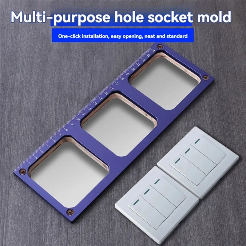 A89X шаблон для открытия розетки 86, локатор отверстий в форме, шаблон для электрической вилки, шаблон для открытия отверстий для инструмента для кнопки
A89X шаблон для открытия розетки 86, локатор отверстий в форме, шаблон для электрической вилки, шаблон для открытия отверстий для инструмента для кнопки