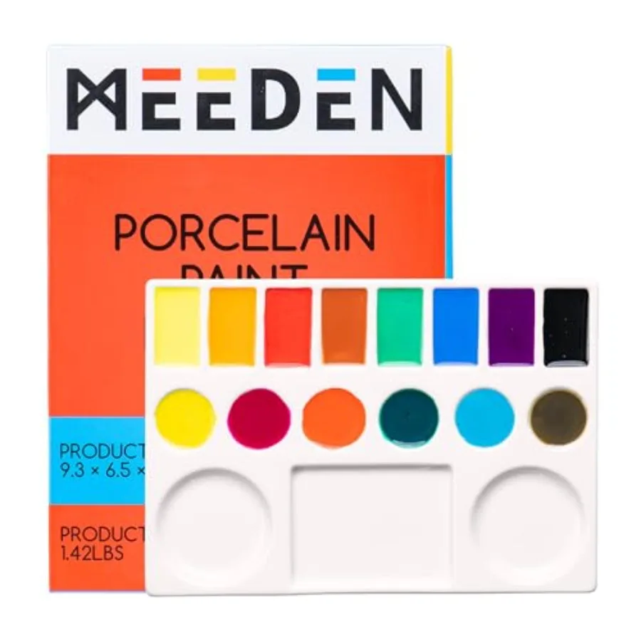 Studio Ceramic Pat Palette, Porcela Watercolor Palette for Artists Patg, Acrylic Gouache Watercolor Mig Tray, 17-Well
Studio Ceramic Pat Palette, Porcela Watercolor Palette for Artists Patg, Acrylic Gouache Watercolor Mig Tray, 17-Well