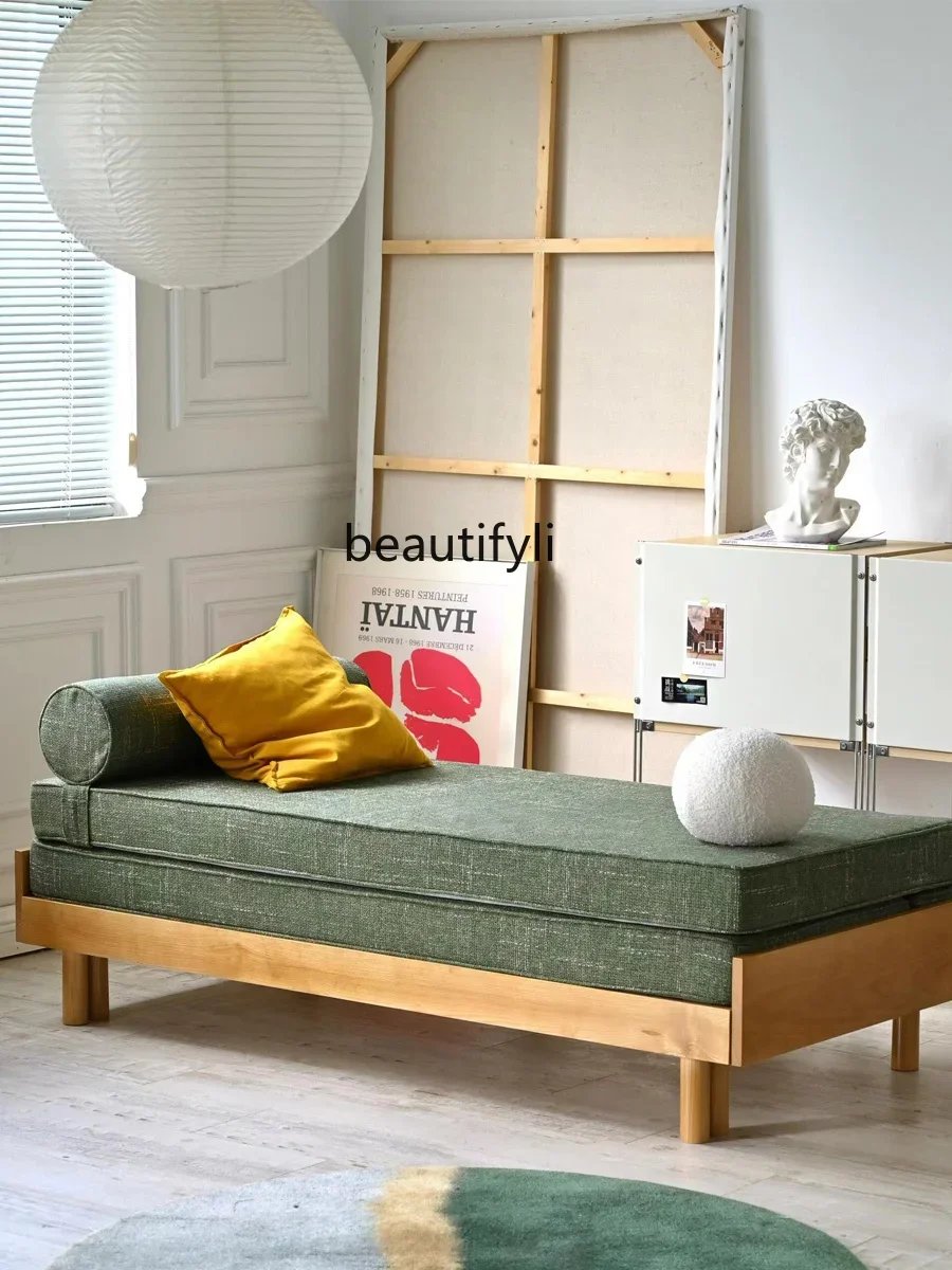 Light French sofa bed, simple cream style, sitting and lying, ash wood multi-functional tatami
Light French sofa bed, simple cream style, sitting and lying, ash wood multi-functional tatami