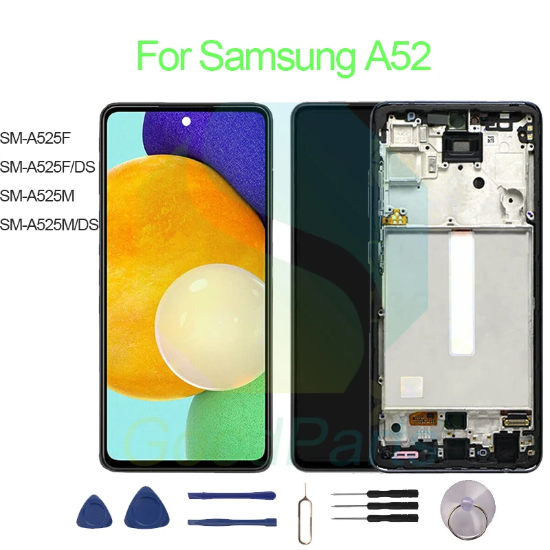 For Samsung A52 Screen Display Replacement 2400*1080 SM-A525F,SM-A525F/DS,SM-A525M, SM-A525M/DS A52 LCD Touch Digitizer Assembly
For Samsung A52 Screen Display Replacement 2400*1080 SM-A525F,SM-A525F/DS,SM-A525M, SM-A525M/DS A52 LCD Touch Digitizer Assembly