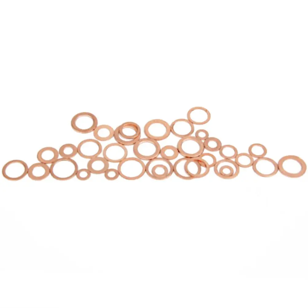 300pcs Copper Gasket Flat Washers Assorted Sizes Metric DIY Metal Set for Sump Plugs Engines Cars Marine
300pcs Copper Gasket Flat Washers Assorted Sizes Metric DIY Metal Set for Sump Plugs Engines Cars Marine