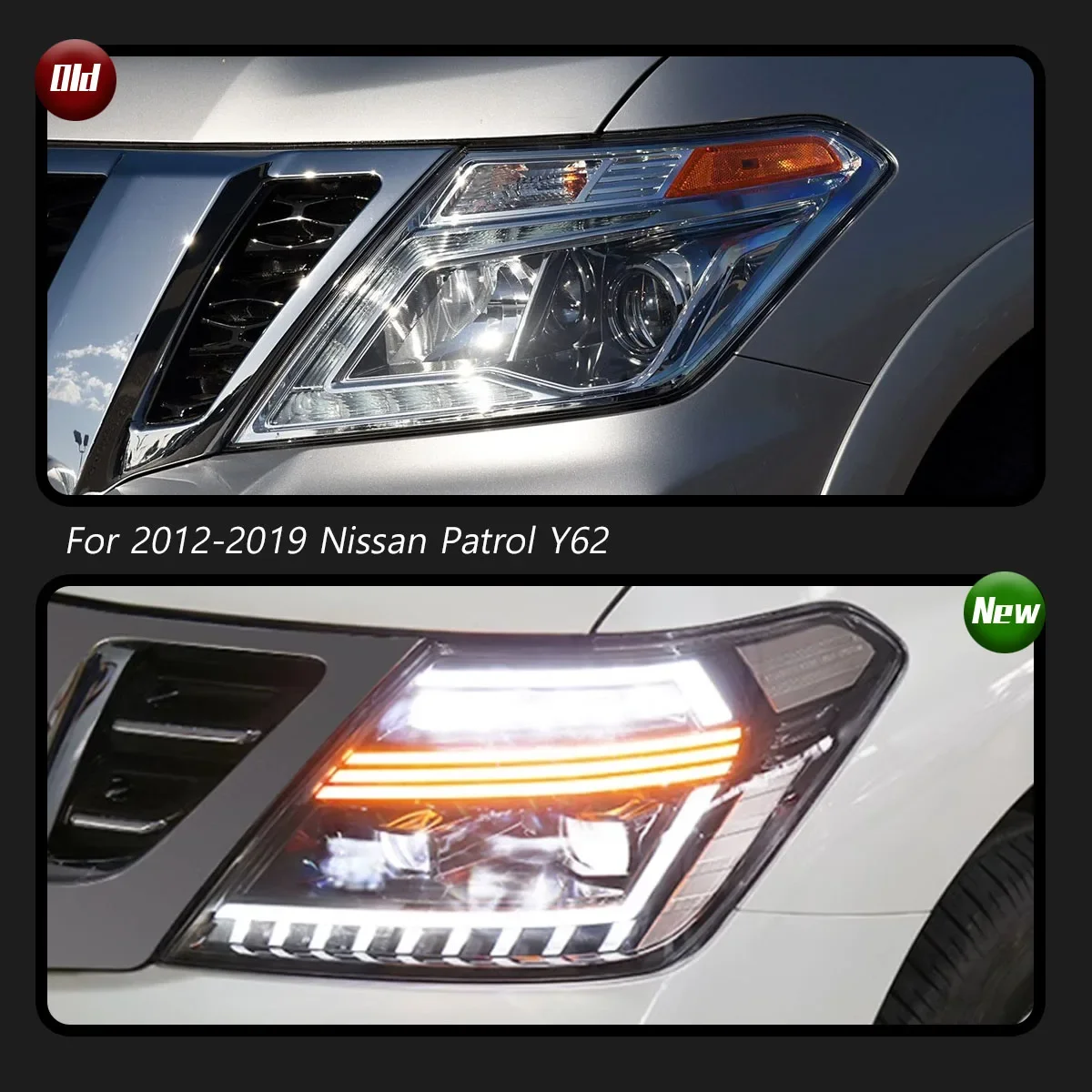 Автомобильные фары TYPY для Nissan Patrol Y62, фары 2012-2019, светодиодные фары для проектора, дневные ходовые огни, автомобильные аксессуары
Автомобильные фары TYPY для Nissan Patrol Y62, фары 2012-2019, светодиодные фары для проектора, дневные ходовые огни, автомобильные аксессуары