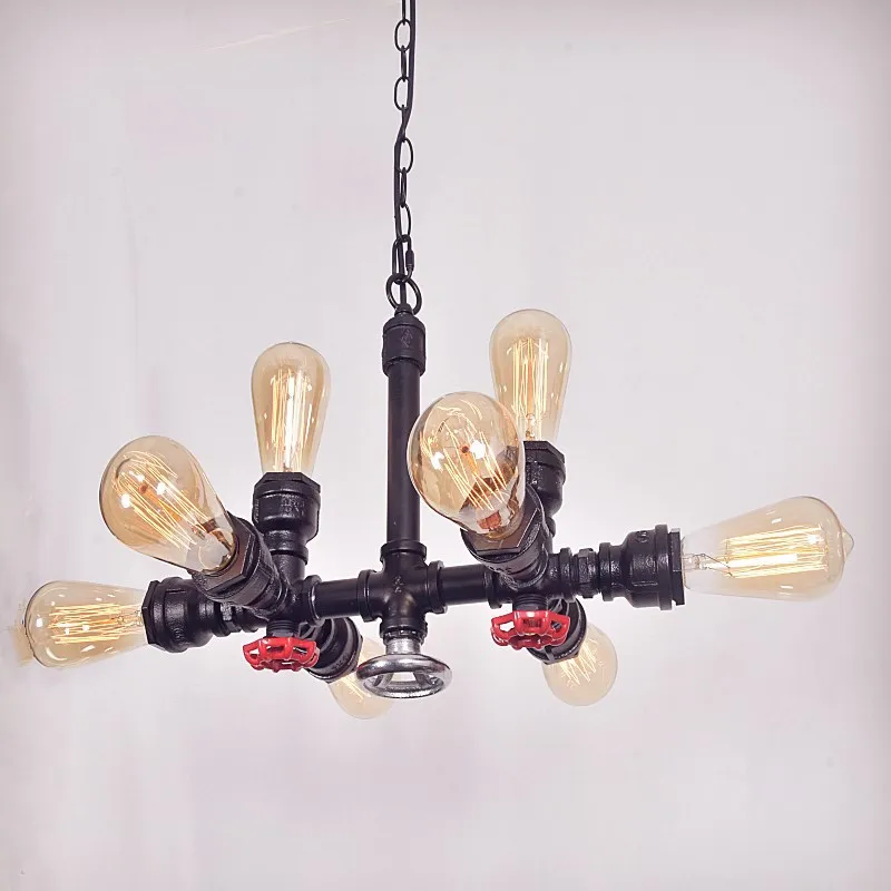 Loft Vintage 8 Head Industrial Style Pendant Lights Personalized Creativity Bar Coffee Shop Iron Art Water Pipe Pendant Lamp Bra
Loft Vintage 8 Head Industrial Style Pendant Lights Personalized Creativity Bar Coffee Shop Iron Art Water Pipe Pendant Lamp Bra