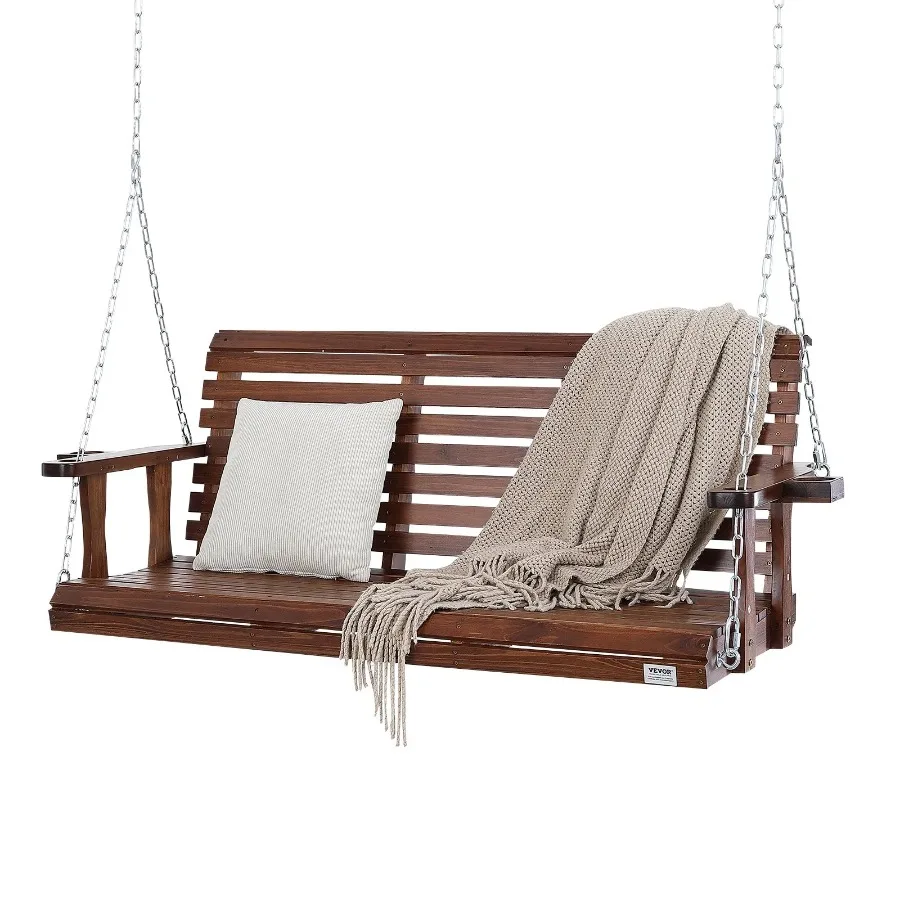 Wooden Porch Swing 5.5 ft Patio bench swing for Courtyard and Garden Upgraded 880 lbs Strong Load Capacity Heavy Duty Swing Ch
Wooden Porch Swing 5.5 ft Patio bench swing for Courtyard and Garden Upgraded 880 lbs Strong Load Capacity Heavy Duty Swing Ch