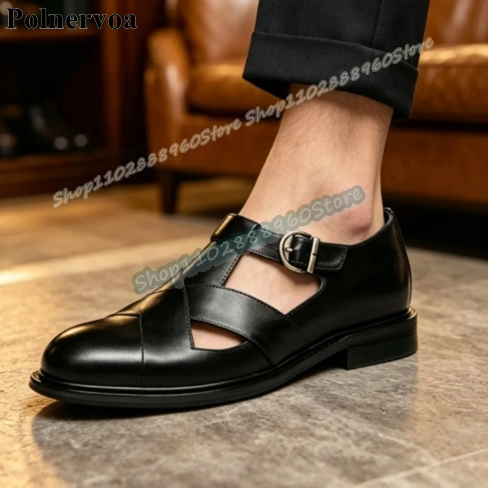 Casual Black Matte Leather Cross Band Buckle Strap Men Sandals Party Shoes For Men Banquet Catwalk 2026 Fashionable Men Shoes
Casual Black Matte Leather Cross Band Buckle Strap Men Sandals Party Shoes For Men Banquet Catwalk 2026 Fashionable Men Shoes