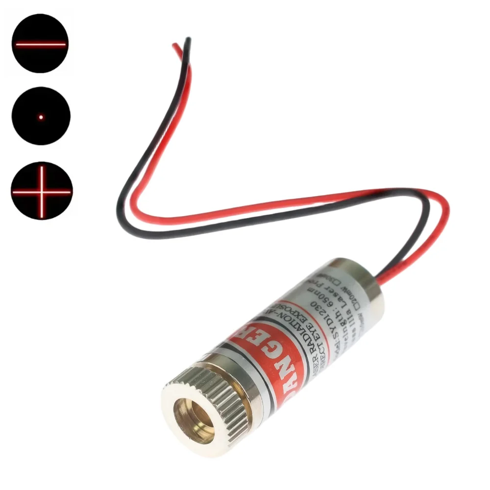Laser Diode 650nm 5mW Red Point / Line / Cross Laser Module Head Glass Lens Focusable Industrial Class
Laser Diode 650nm 5mW Red Point / Line / Cross Laser Module Head Glass Lens Focusable Industrial Class