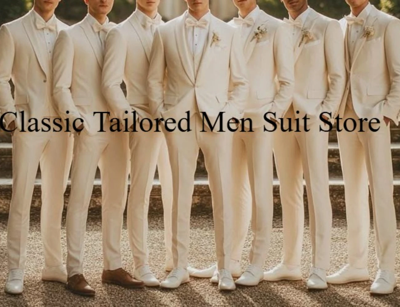 Beige Formal Men Suit Groom Groomsman Wedding Party Prom Business Male Tuxedos 3 Piece Set Jacket Vest Pants
Beige Formal Men Suit Groom Groomsman Wedding Party Prom Business Male Tuxedos 3 Piece Set Jacket Vest Pants