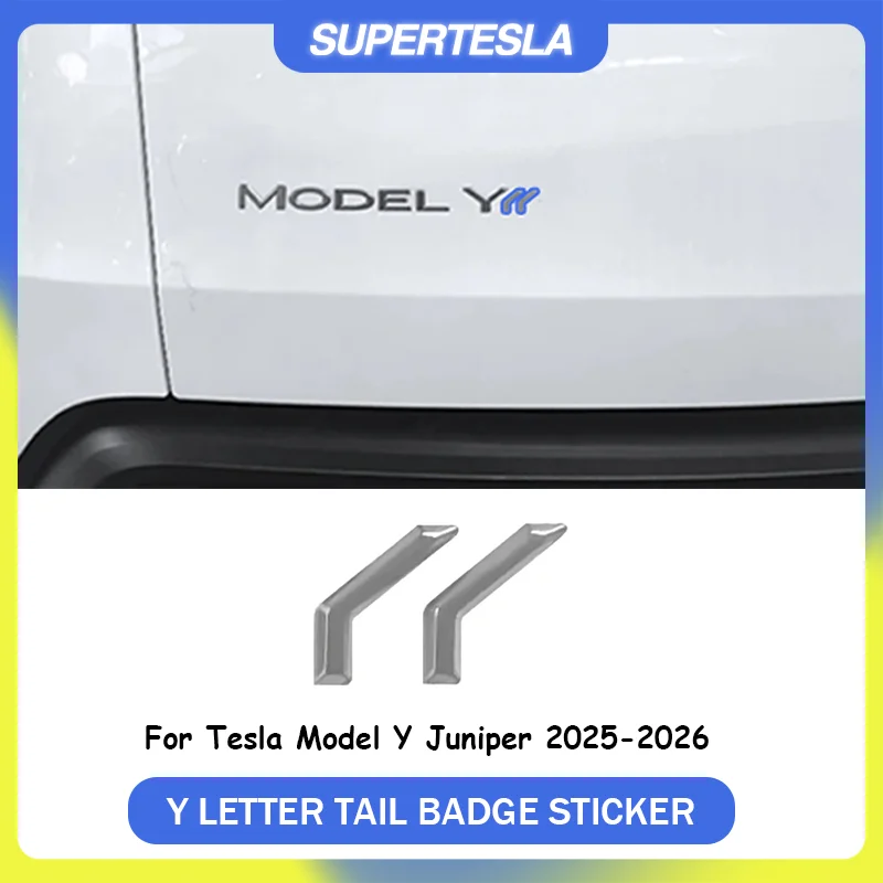 3D ABS Y Letter Logo Matte Silver Rear Trunk Badge Sticker Decal For Tesla Model Y Juniper 2025-2026 Auto Accessories
3D ABS Y Letter Logo Matte Silver Rear Trunk Badge Sticker Decal For Tesla Model Y Juniper 2025-2026 Auto Accessories