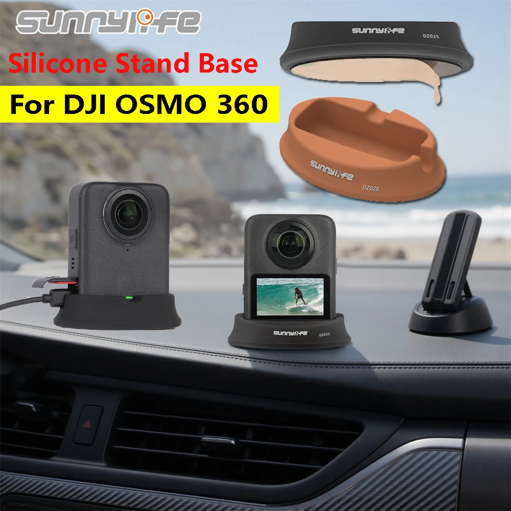 Sunnylife Camera Stand Base For DJI Osmo 360, Non-Slip Stable Desktop Stand, Silicone Car Mount Base Reserved Charging Opening
Sunnylife Camera Stand Base For DJI Osmo 360, Non-Slip Stable Desktop Stand, Silicone Car Mount Base Reserved Charging Opening