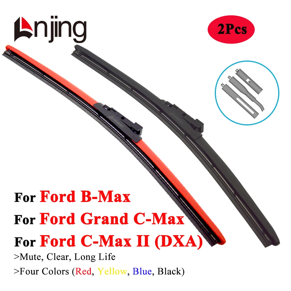 LNJING Colorful Wiper Blades For Ford B-Max JK C-Max DXA MPV 2010 2012 2015 2016 2018 2019 2020 Car Exterior Replacement Parts
LNJING Colorful Wiper Blades For Ford B-Max JK C-Max DXA MPV 2010 2012 2015 2016 2018 2019 2020 Car Exterior Replacement Parts