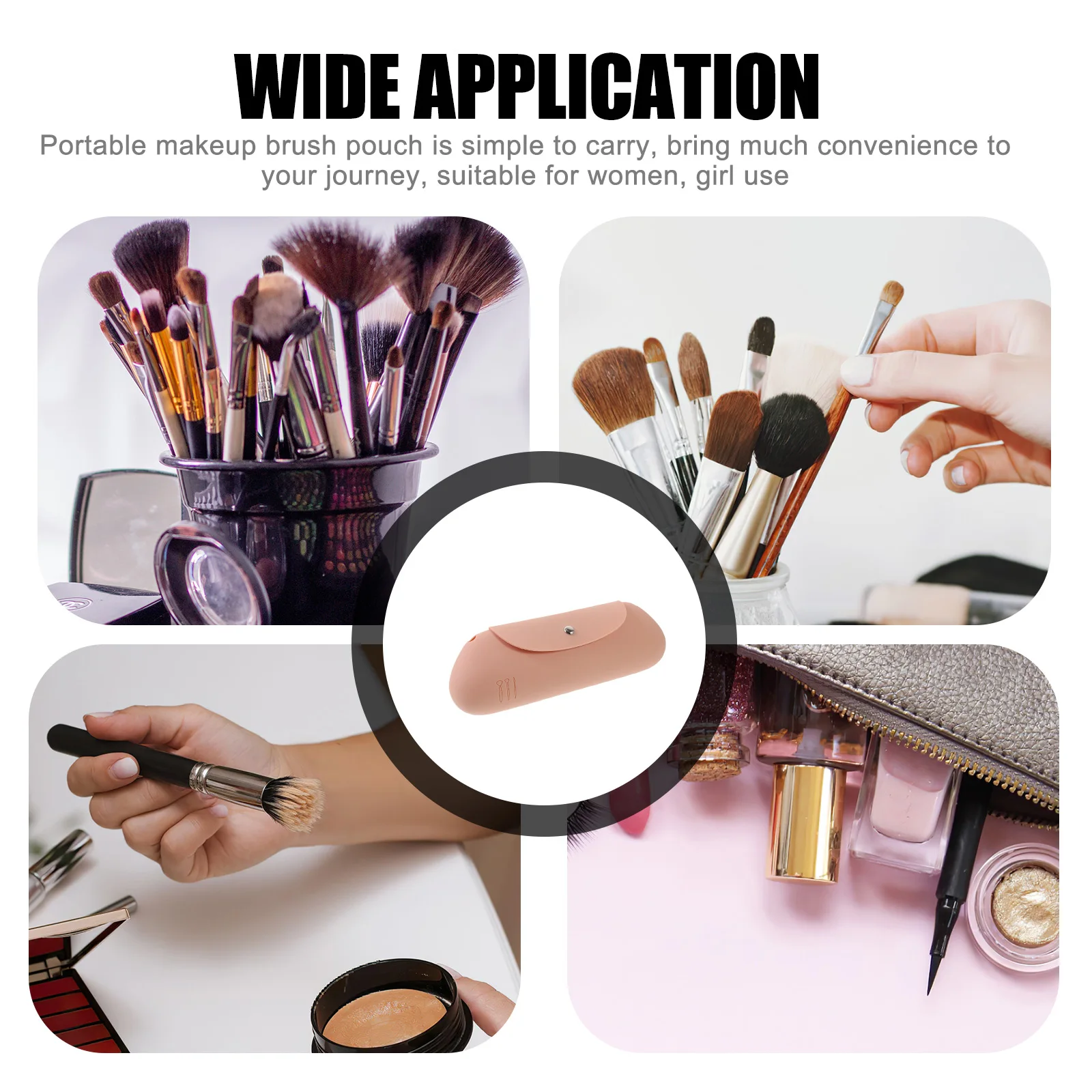 Travel Makeup Brush Holder Silicone Pouch Organizer Portable Lightweight Durable Easy to Clean Makeup Brush Holder Travel
Travel Makeup Brush Holder Silicone Pouch Organizer Portable Lightweight Durable Easy to Clean Makeup Brush Holder Travel