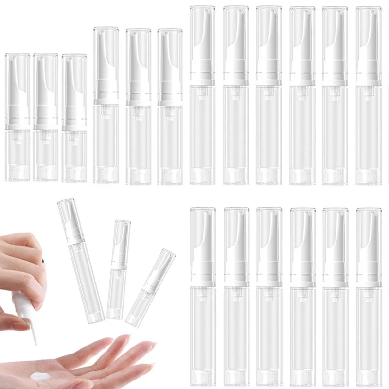 100 Items 5ml-15ml Clear Empty Plastic Vacuum Pump Bottles Portable Travel Foundation Dispenser Cream Eye Gel Sample Containers
100 Items 5ml-15ml Clear Empty Plastic Vacuum Pump Bottles Portable Travel Foundation Dispenser Cream Eye Gel Sample Containers