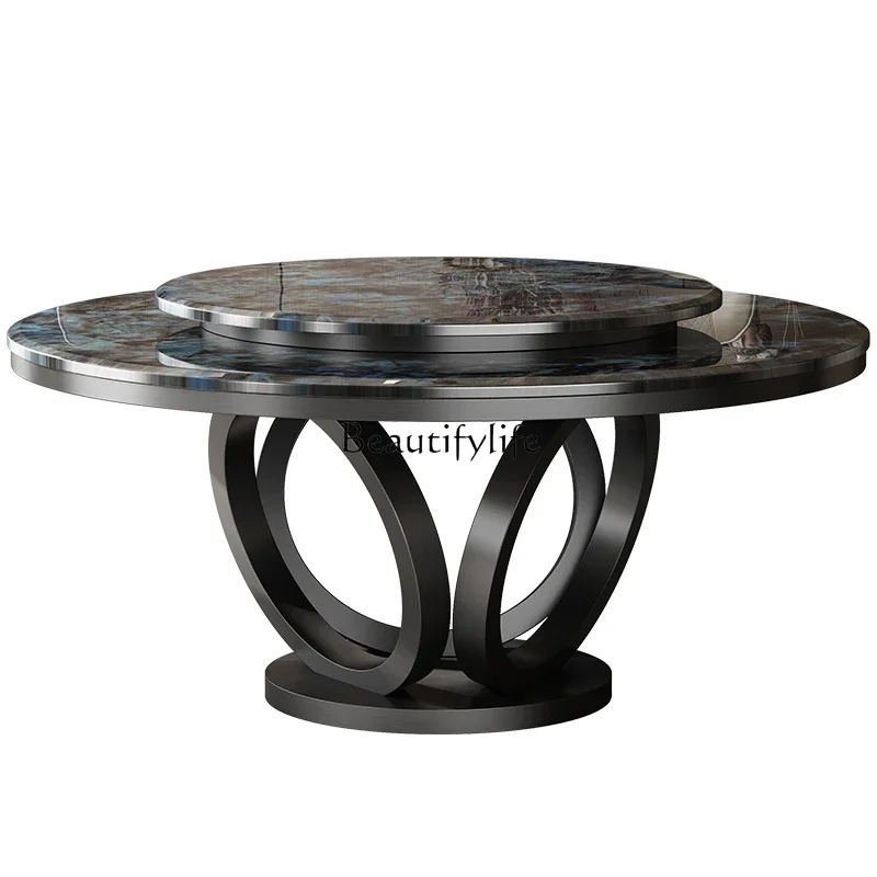 Natural marble dining table household round microcrystalline stone light luxury minimalist
Natural marble dining table household round microcrystalline stone light luxury minimalist