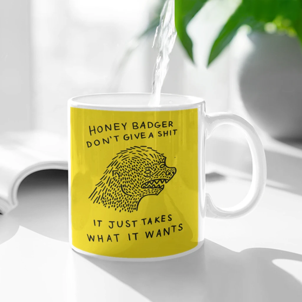 Honey Badger Dont Give a Shit Ceramic Cup Coffee Oatmeal Breakfast Cup Creative Personality Mug
Honey Badger Dont Give a Shit Ceramic Cup Coffee Oatmeal Breakfast Cup Creative Personality Mug