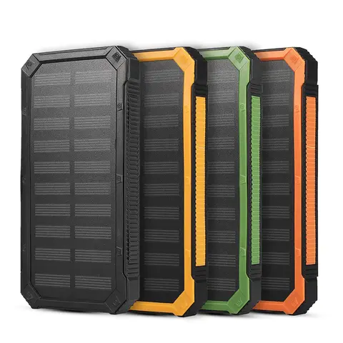 Portable Power Bank Solar Power Bank Dual USB Portable 20000mAh Fast Charging Dual USB Polar Mobile Power Bank Case DIY Kit