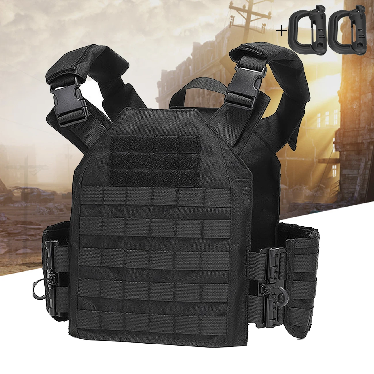 Quick detachable adjustable hunting vest, easy to put on and take off MOLLE expandable tool kit, wear-resistant material
Quick detachable adjustable hunting vest, easy to put on and take off MOLLE expandable tool kit, wear-resistant material
