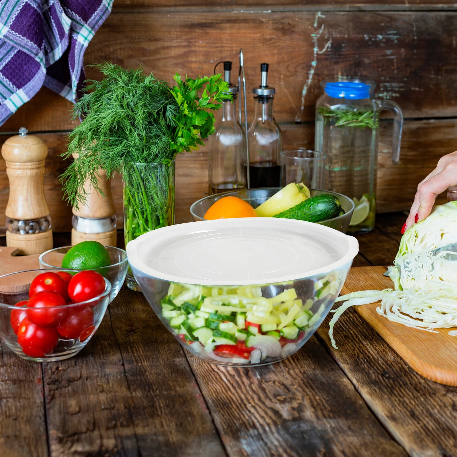 3Pcs Kitchen Mixing Bowl Lid Plastic Cover Dustproof Anti Overflow Food Mixing Bowl Lid Kitchen Supplies
3Pcs Kitchen Mixing Bowl Lid Plastic Cover Dustproof Anti Overflow Food Mixing Bowl Lid Kitchen Supplies