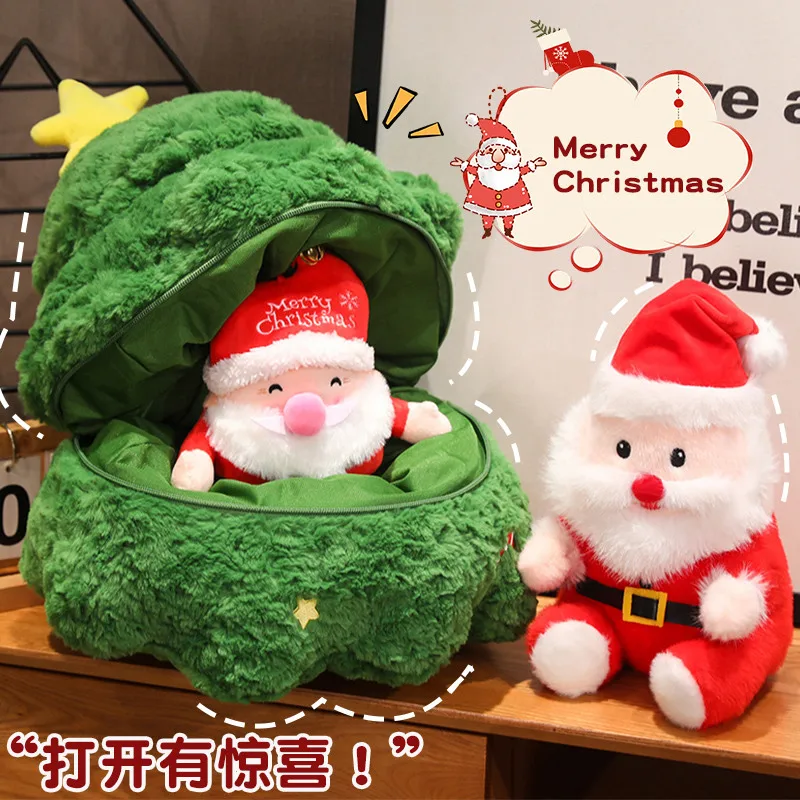 Плюшевая кукла серии Happy Christmas, Рождественская елка на молнии, возможна установка Санта Клауса, Рождественский сюрприз
Плюшевая кукла серии Happy Christmas, Рождественская елка на молнии, возможна установка Санта Клауса, Рождественский сюрприз