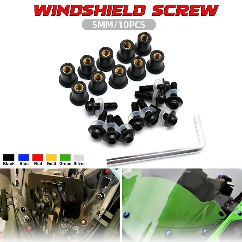 Для HONDA CB650R CBR650R CB500X CB1000R CB125R CBR500R CB1000F 10 шт. болты для лобового стекла мотоцикла, винты, гайка, крепеж
Для HONDA CB650R CBR650R CB500X CB1000R CB125R CBR500R CB1000F 10 шт. болты для лобового стекла мотоцикла, винты, гайка, крепеж
