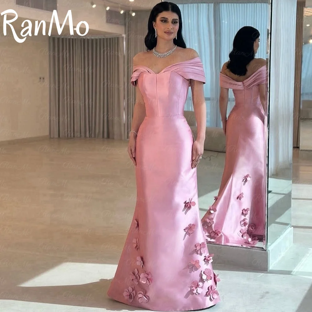 Ranmo Customized Elegant Pink Off the Shoulder Mermaid Formal Women Evening Dress Sleeveless Appliques Party Dress Floor Length
Ranmo Customized Elegant Pink Off the Shoulder Mermaid Formal Women Evening Dress Sleeveless Appliques Party Dress Floor Length