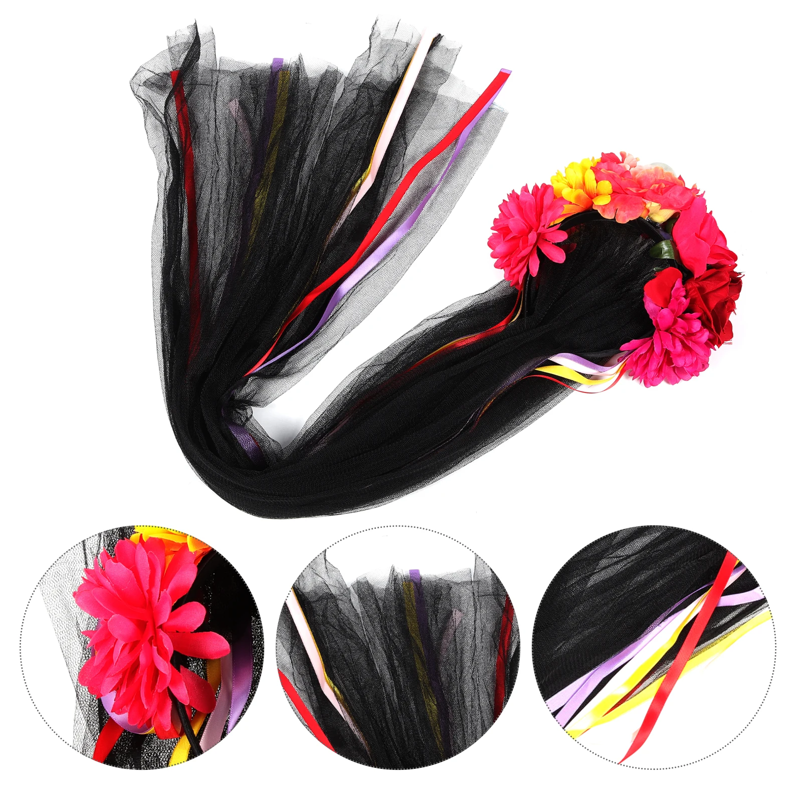 Veil Floral Headband Skull Halloween Cosplay Party Headbands Day of The Dead Costume Headpieces
Veil Floral Headband Skull Halloween Cosplay Party Headbands Day of The Dead Costume Headpieces