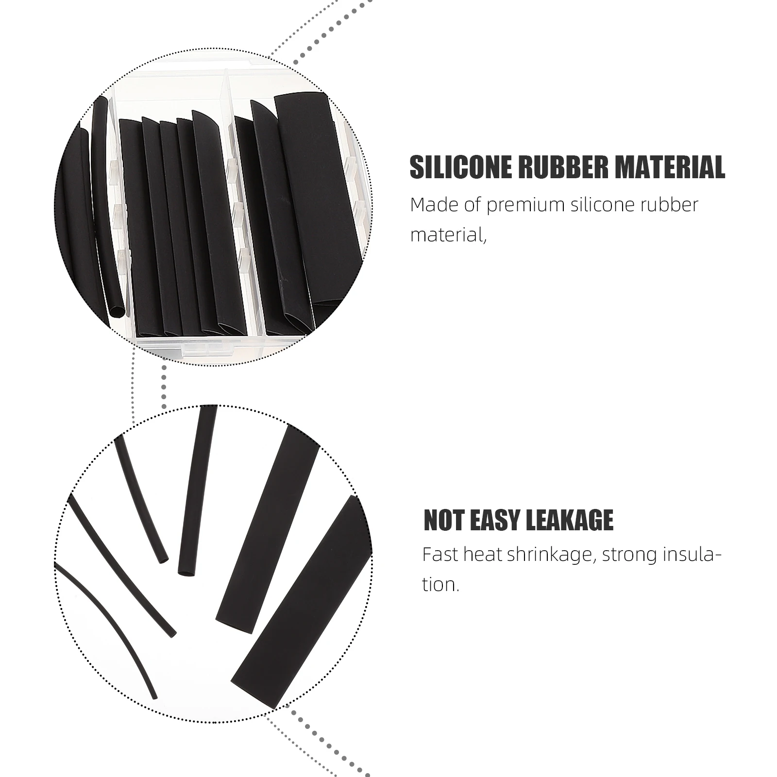 1 set Black Heat Shrink Tubing Insulated Waterproof Silicone Rubber Cable Protector Wire Connector Assortment Tube
1 set Black Heat Shrink Tubing Insulated Waterproof Silicone Rubber Cable Protector Wire Connector Assortment Tube